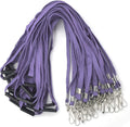 Bird Fiy Lanyard Light Purple Flat Breakaway J-Hook Lanyards - Bulk