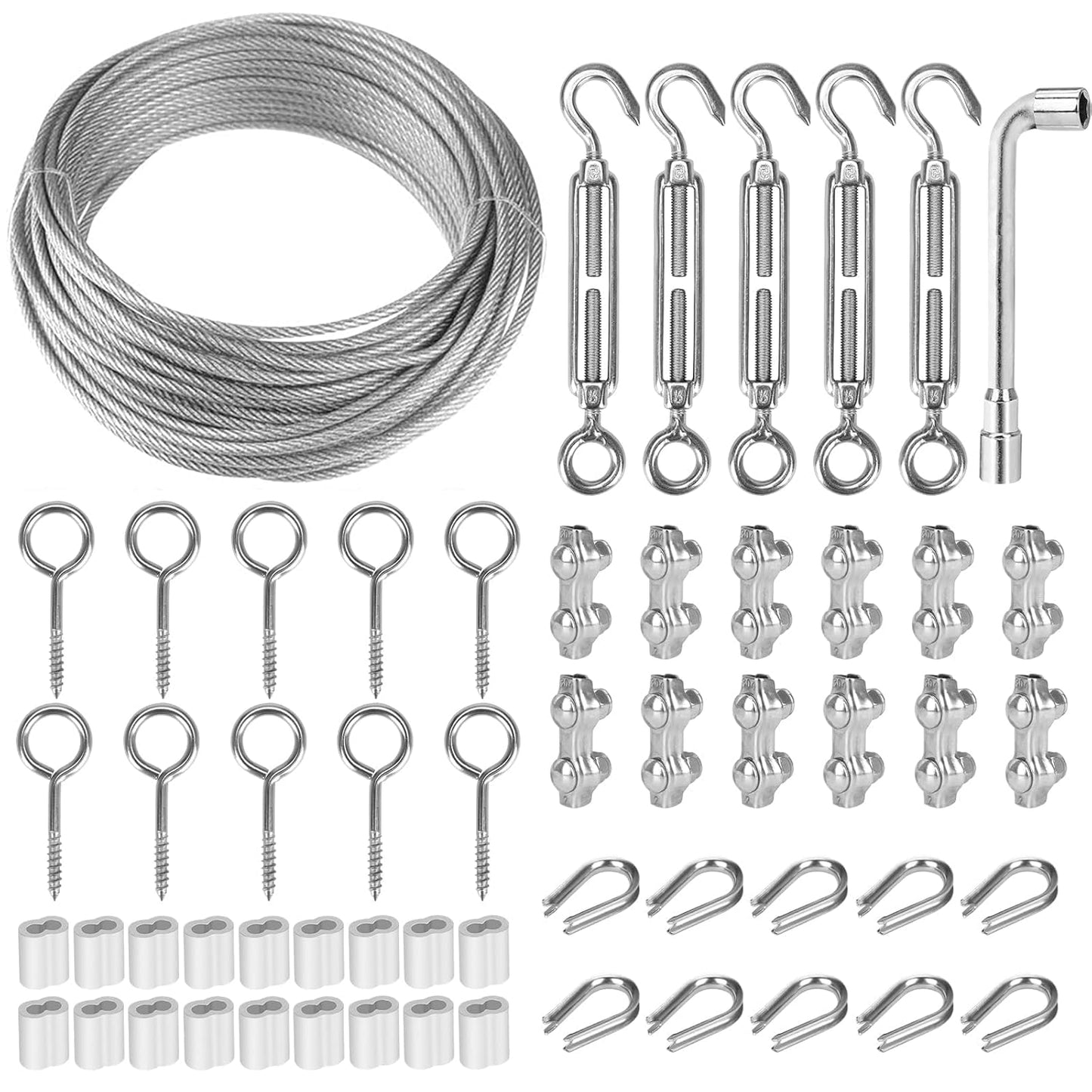 1/16 Wire Rope Kit for Hanging Lights and Climbing Plants