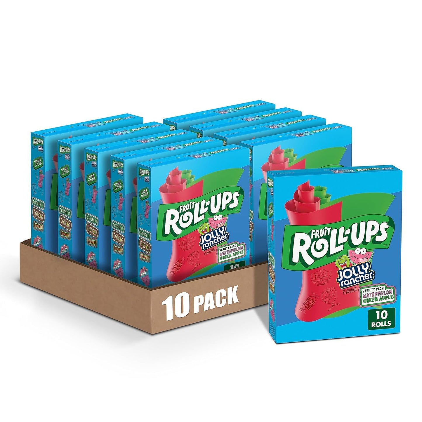 Fruit Roll-Ups Jolly Rancher Variety Pack for Fun Snacking