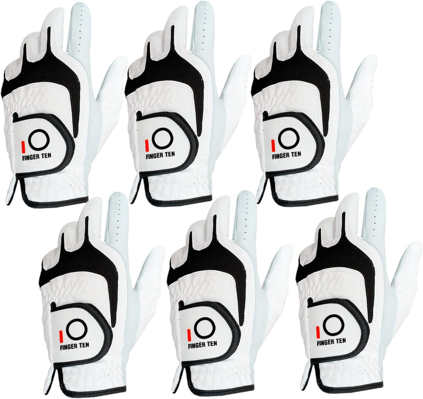 FINGER TEN Golf Gloves for Men - Premium Cabretta Leather Grip