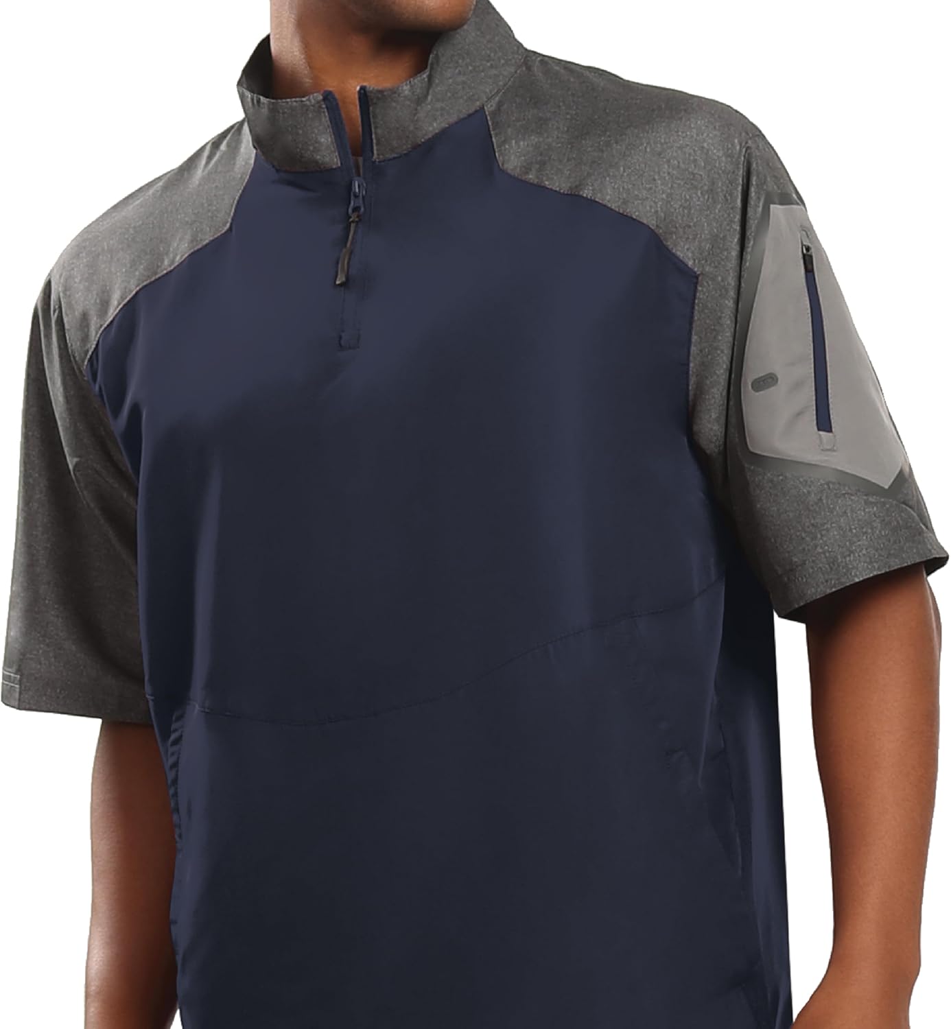 Holloway Raider Pullover Cage Jacket - Weather-Resistant Athletic Wear
