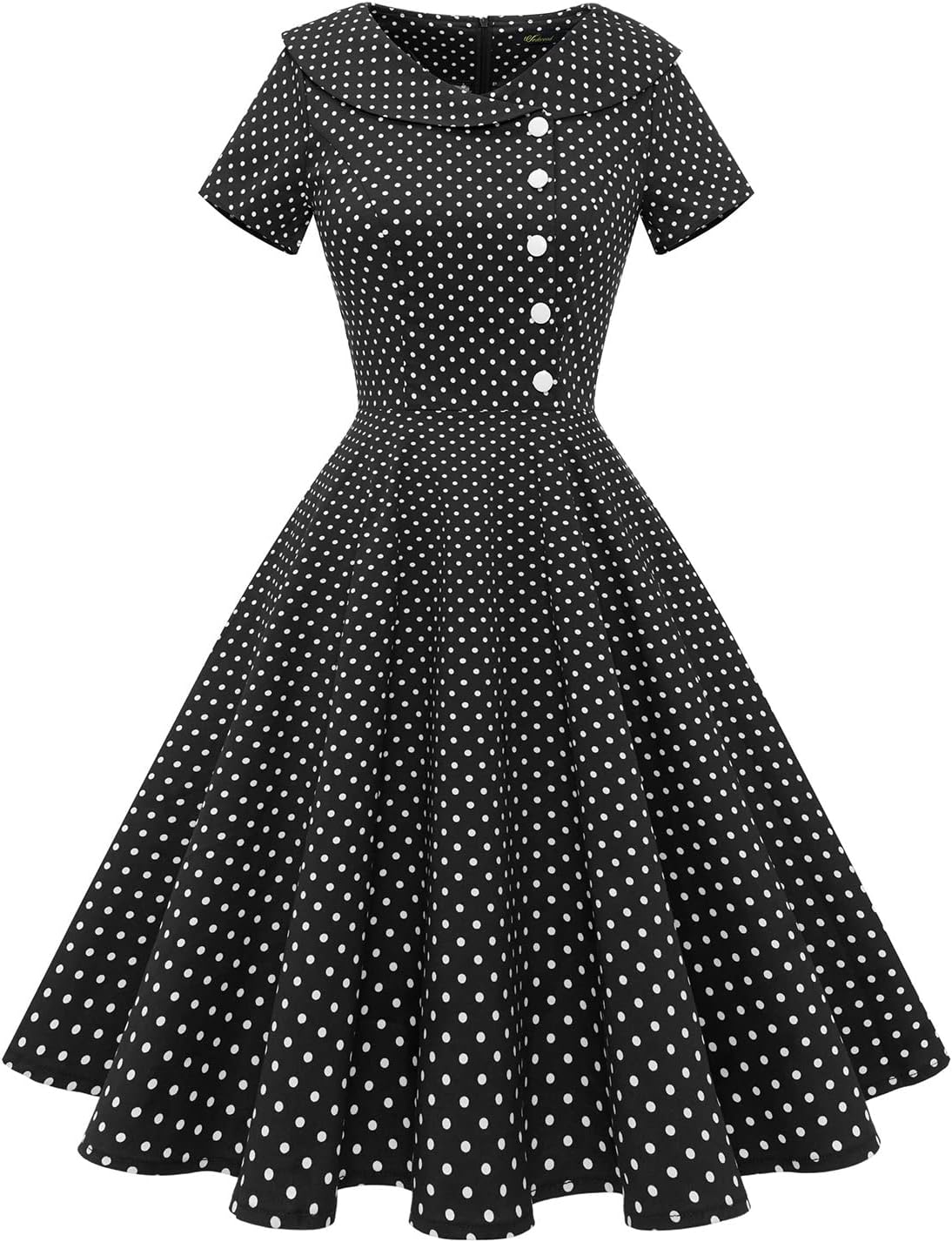 Vintage Audrey Hepburn Style Cocktail Swing Dress for Women