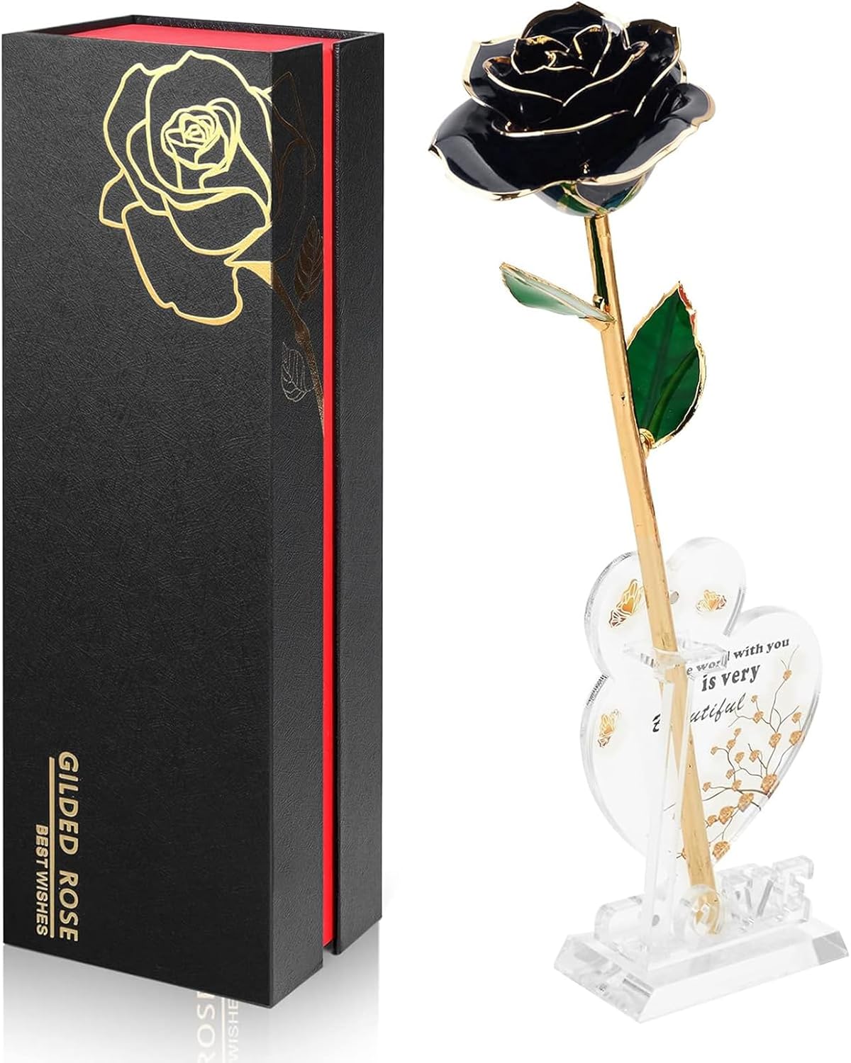 Gold Dipped Infinity Rose Lasts Forever as Unique Gift for Her