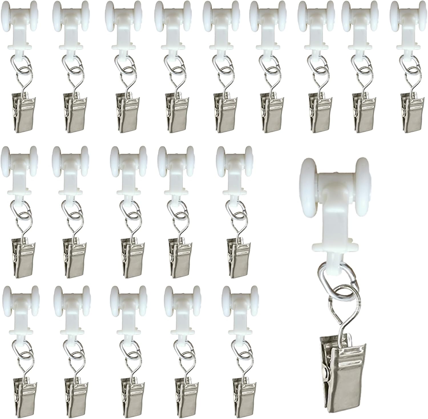 Smoothly Glide Curtains with Stainless Hooks