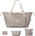 Foldable Travel Bag for Women 40L Weekender - Packable Carry On Foldie