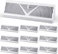 10 Pack Baseboard Register Vent 15 in Duct Opening Size - Durable