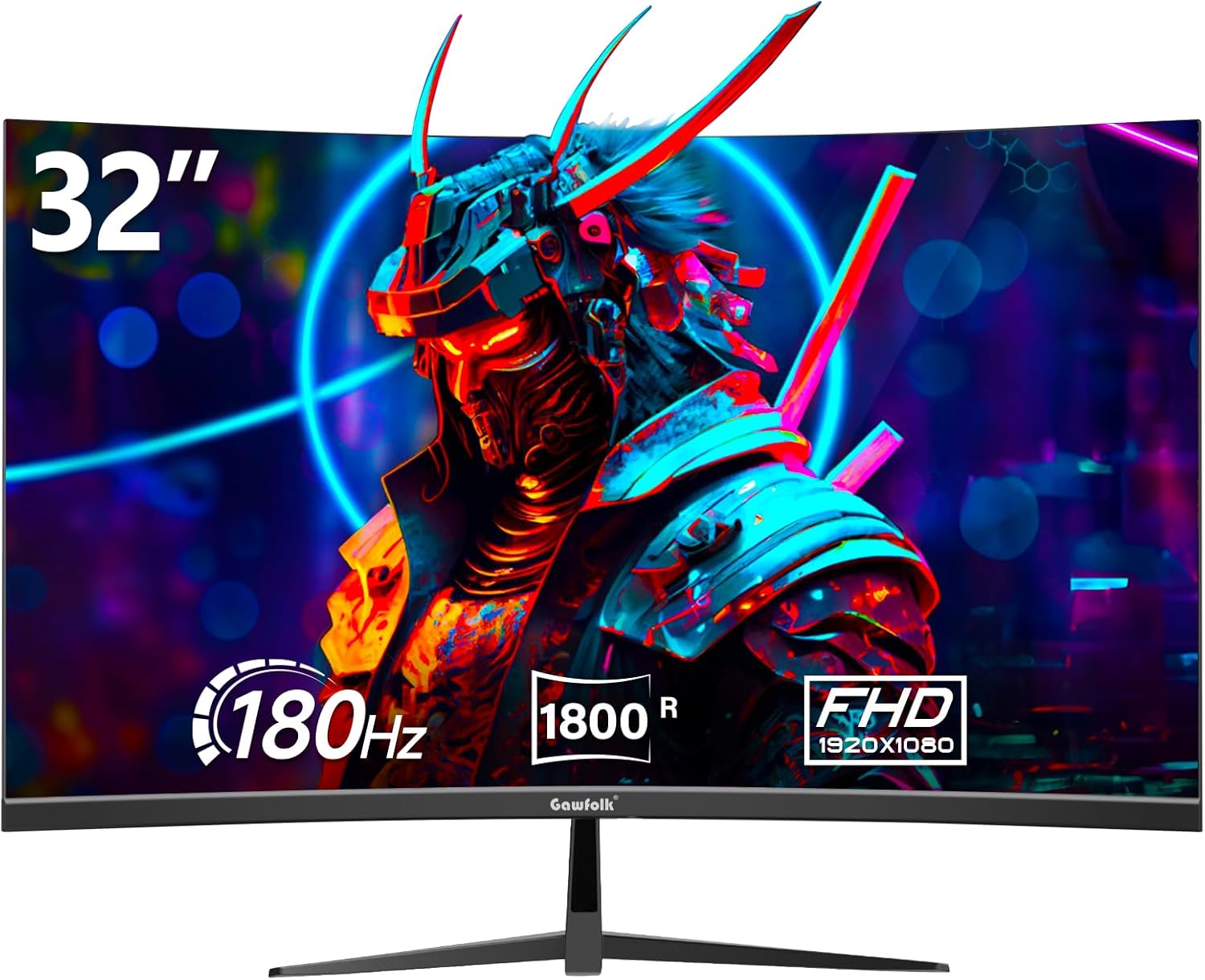 Immersive 32 Curved Gaming Monitor - 180/165HZ VA Screen - FHD HDMI/DP