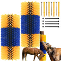 Livestock Scratching Brush 2pcs Goat Scratching Post - Durable Barn