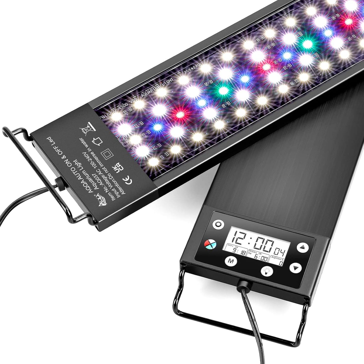 AQQA Aquarium Light with 24/7 Auto On Off and Night Mode