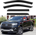 Tape-On Window Visors for Ford Ranger SuperCrew 2019-2024 - 4PC Set
