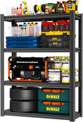 Metal Garage Shelving Unit 4-Tier 54in H x 36in W - Heavy Duty Storage