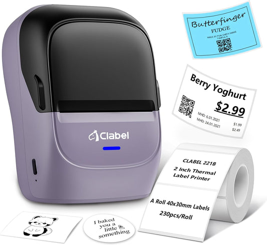 CLABEL Inkless Label Printer: Phone & PC Compatible
