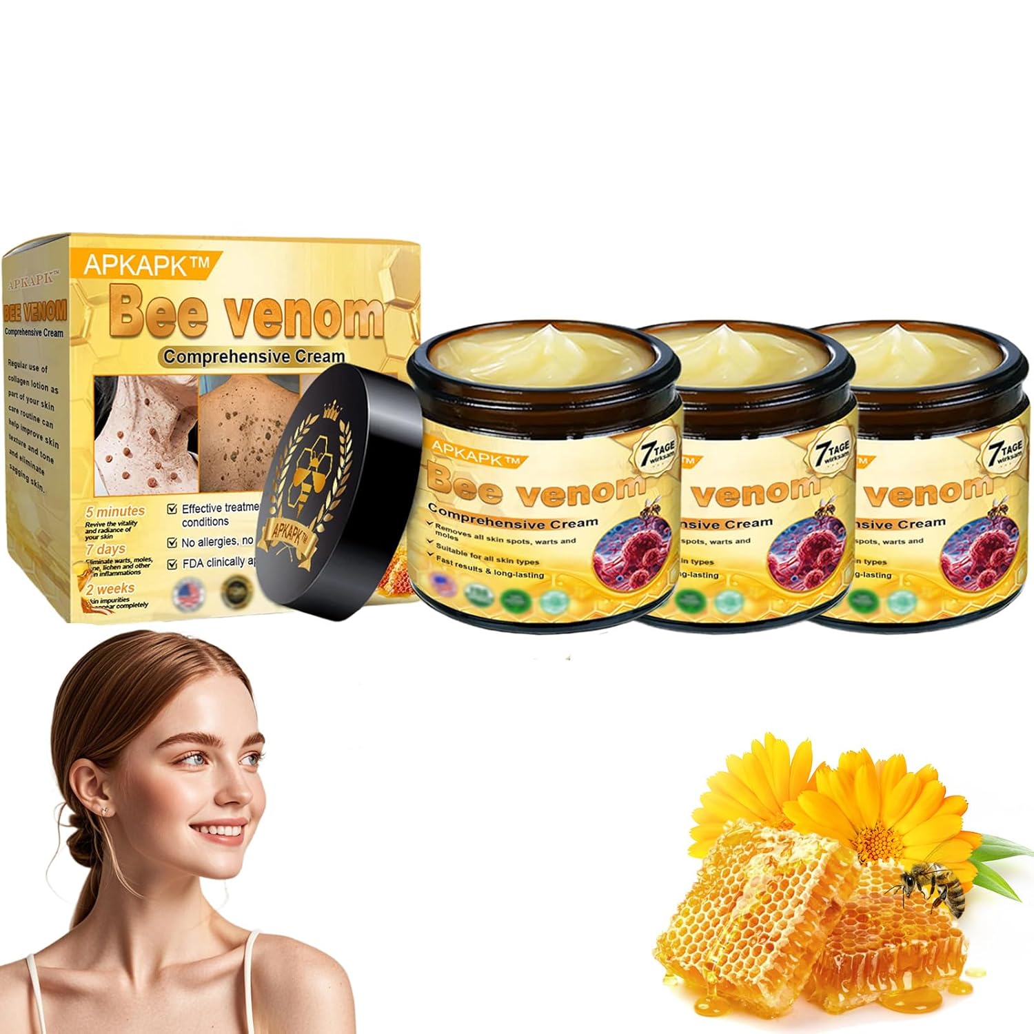 Bee Venom Comprehensive Cream for Anti-Aging and Hydration