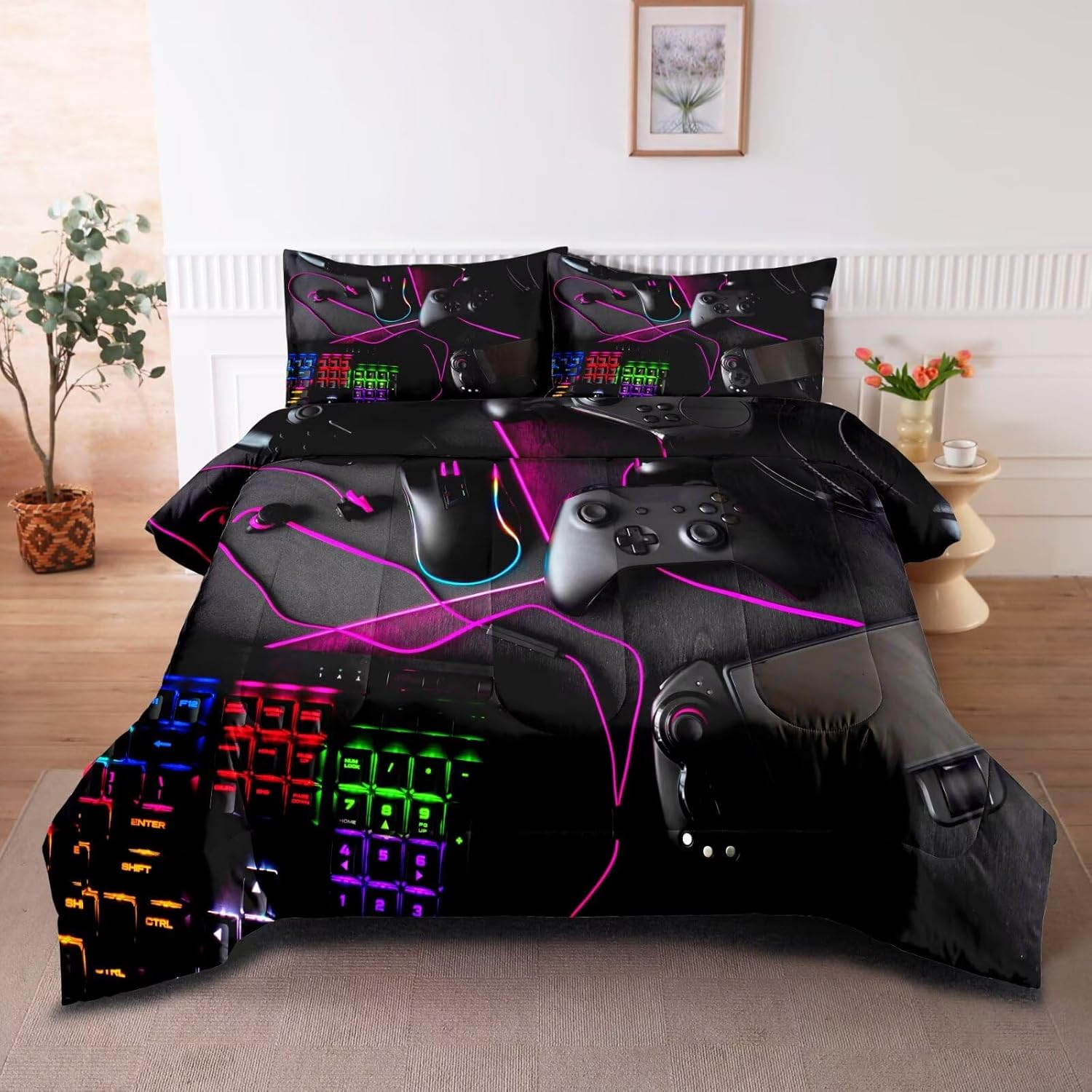 Gaming Comforter Set for Boys Teens - Ultimate Game Bedding