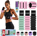 Ankle Weights for Women Men - 3 Pairs Wrist & Ankle Set, Silicone