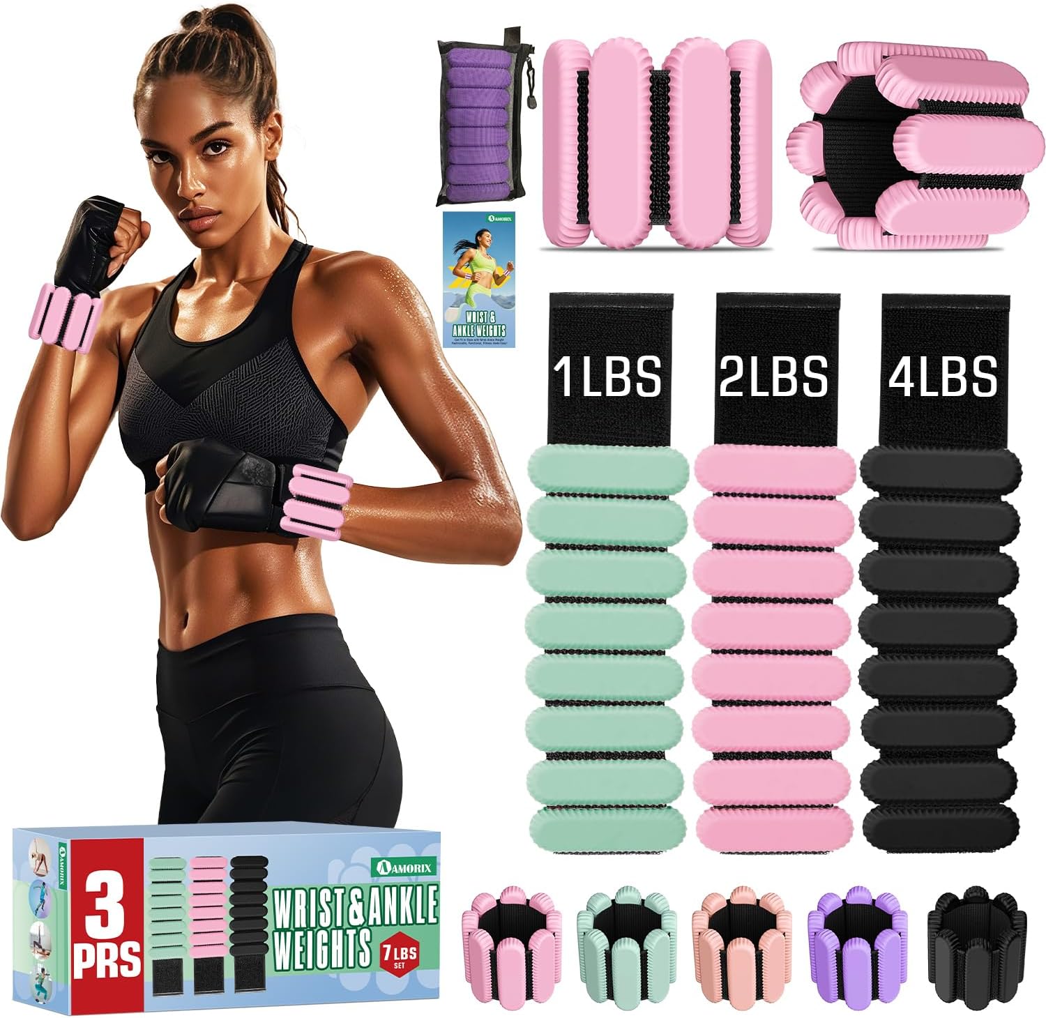 Ankle Weights for Women Men - Versatile Workout Weights Set