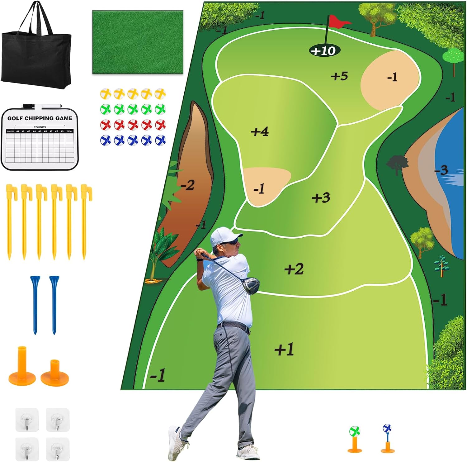 LANGDOVO Golf Chipping Battle Royale for Fun!