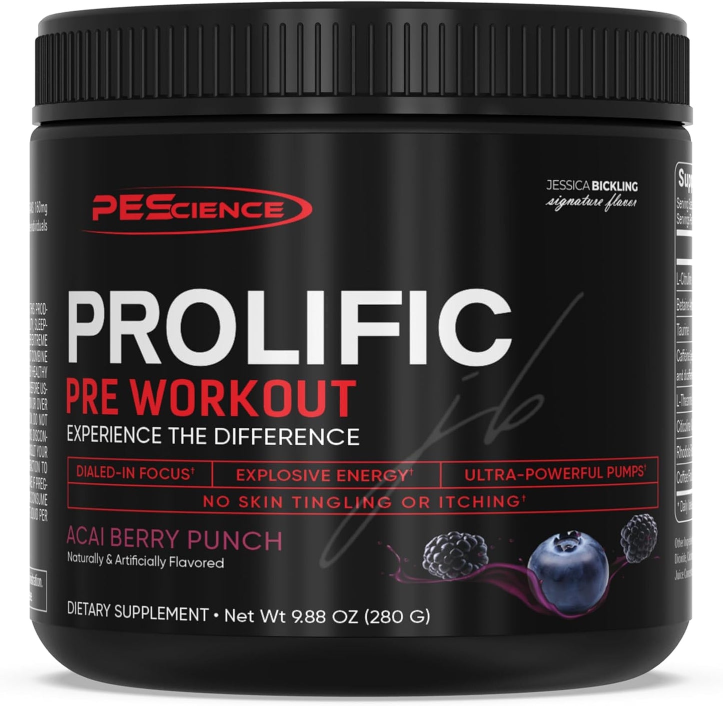 Prolific Pre Workout Powder for Men & Women - Energy & Focus