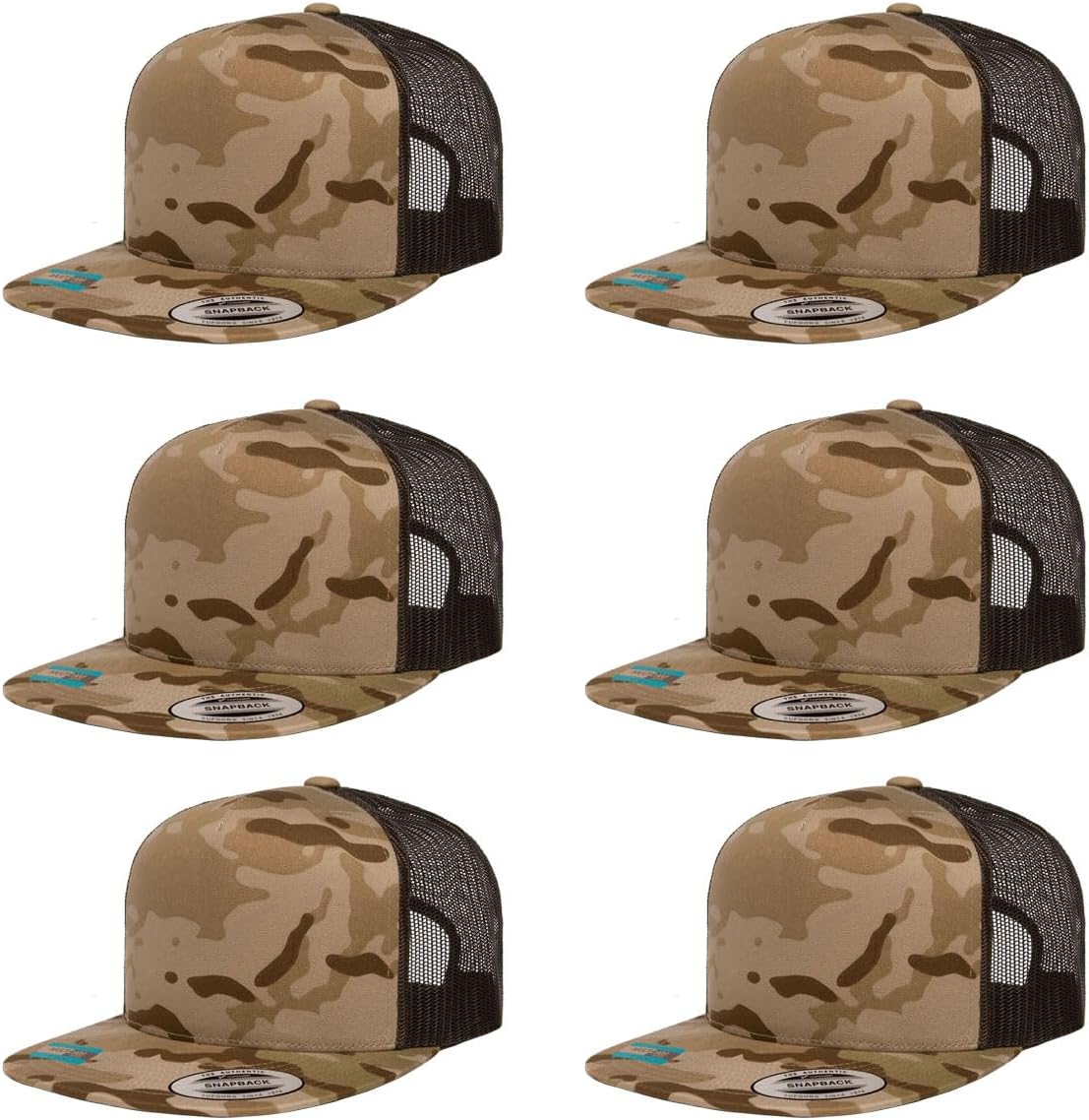 Yupoong 5-Panel Classic Trucker Cap with High Profile Design