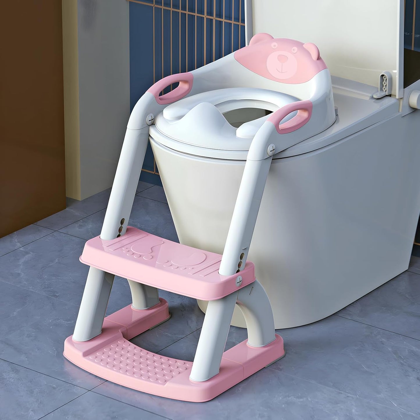 SKYROKU Potty Training Toilet with Step Stool for Toddlers