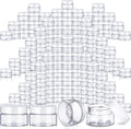 2 oz Plastic Jars with Lids 100 Pack - Wide Mouth Travel Containers