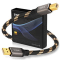 TODN HiFi USB Digital Audio Cable USB A to B - Audiophile DAC Cable