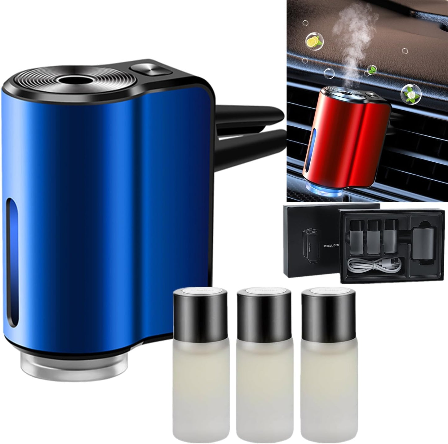 2024 Smart Car Air Freshener - Rechargeable & Intelligent