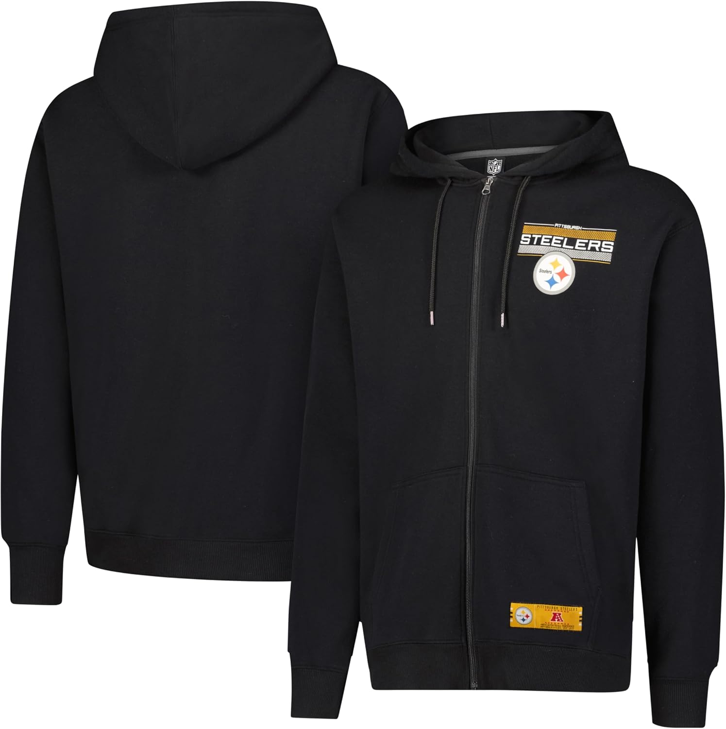 Ultra Game NFL Official Full Zip Hoodie Jacket for Men