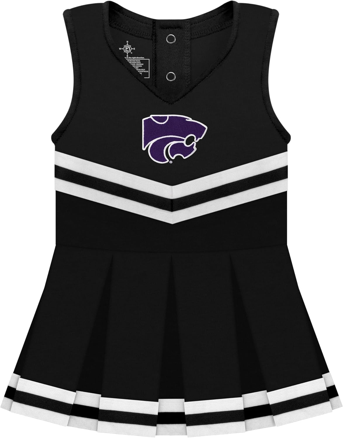 College Baby NCAA Cheerleader Bodysuit Dress for Baby Girls