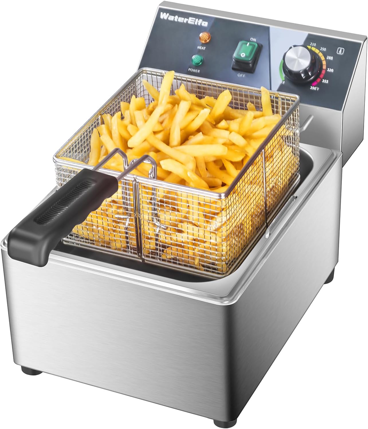 1800W Small Deep Fryer for Home & Commercial Use
