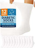Special Essentials Diabetic Socks 12 Pairs - Non-Binding Crew