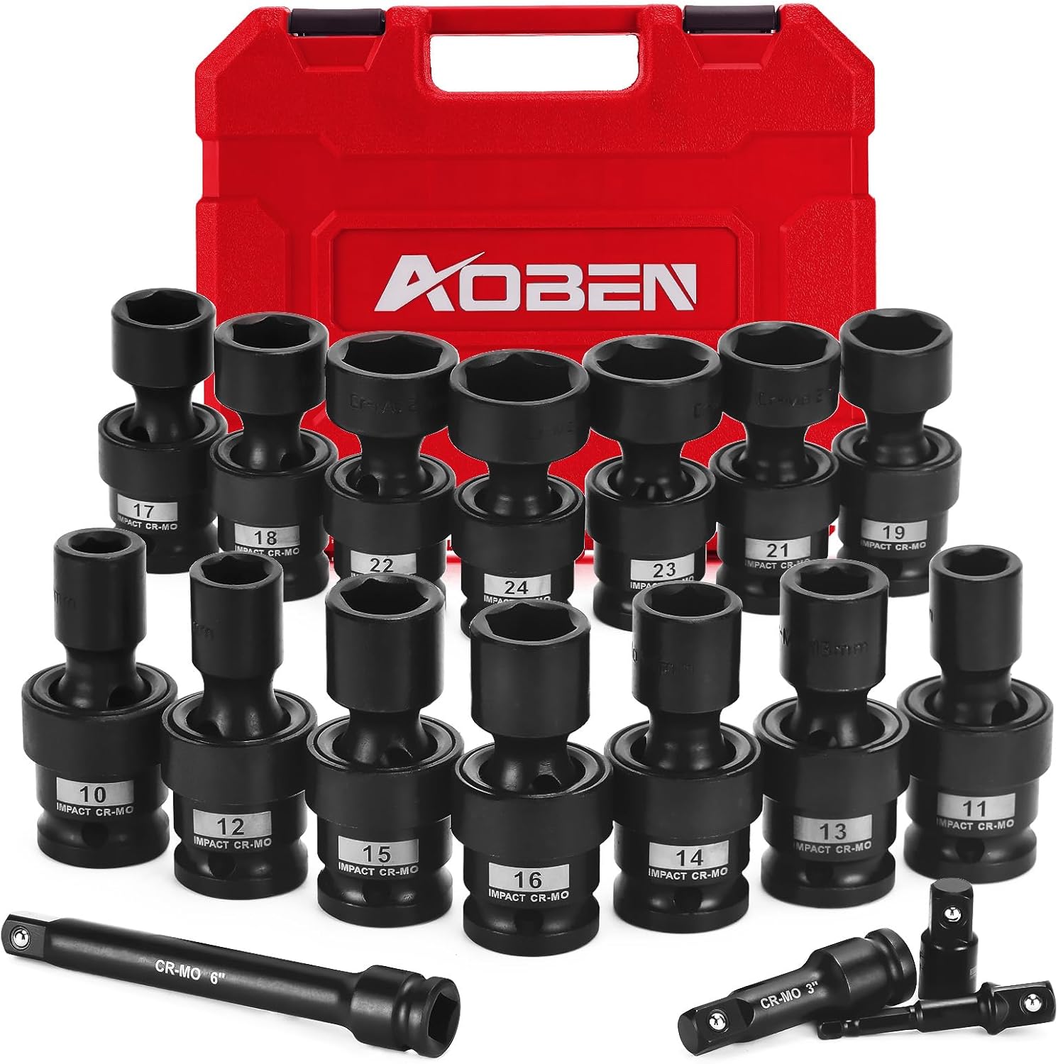 AOBEN 18 PCS 1/2 Drive Shallow Universal Impact Socket Set Review