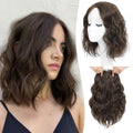 11 in Short Wavy Hair Topper for Thinning Hair - Instant Volume