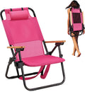 VINGLI Aluminum Beach Chair: 4-Position Comfort