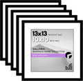 13x13 Picture Frame Set - Sleek Black Square Frames for Wall Display