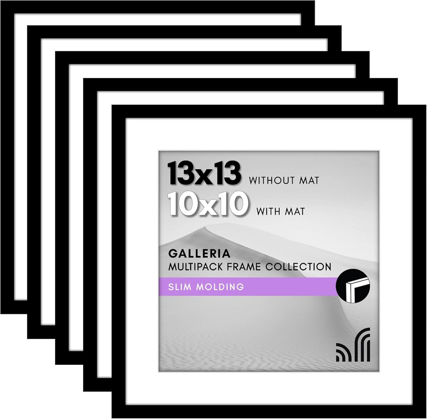 Americanflat 13x13 Picture Frame Set of 5 for Stylish Display