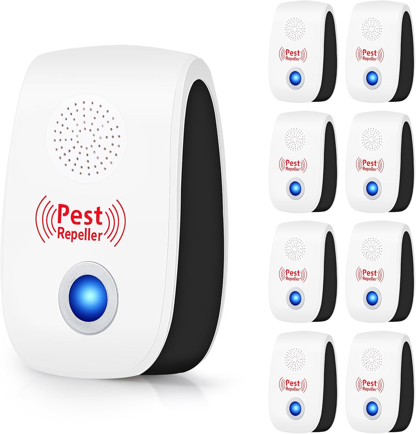 8 Pcs Ultrasonic Pest Repeller for Effective Indoor Pest Control