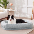 Calming Dog Bed for Large Dogs - Orthopedic Fluffy Donut Bed