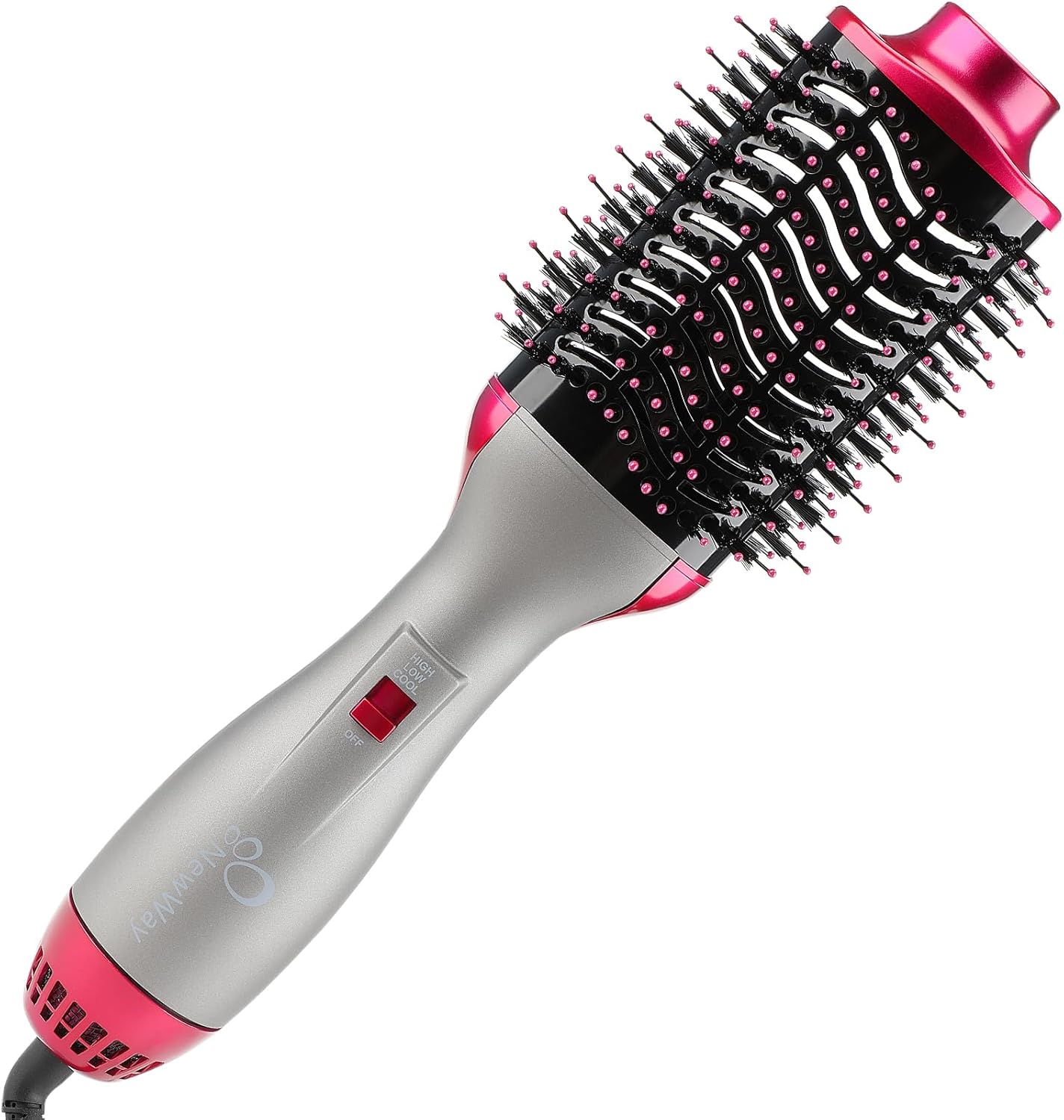 1000W Hot Air Brush: Safe Stylish Hair Care