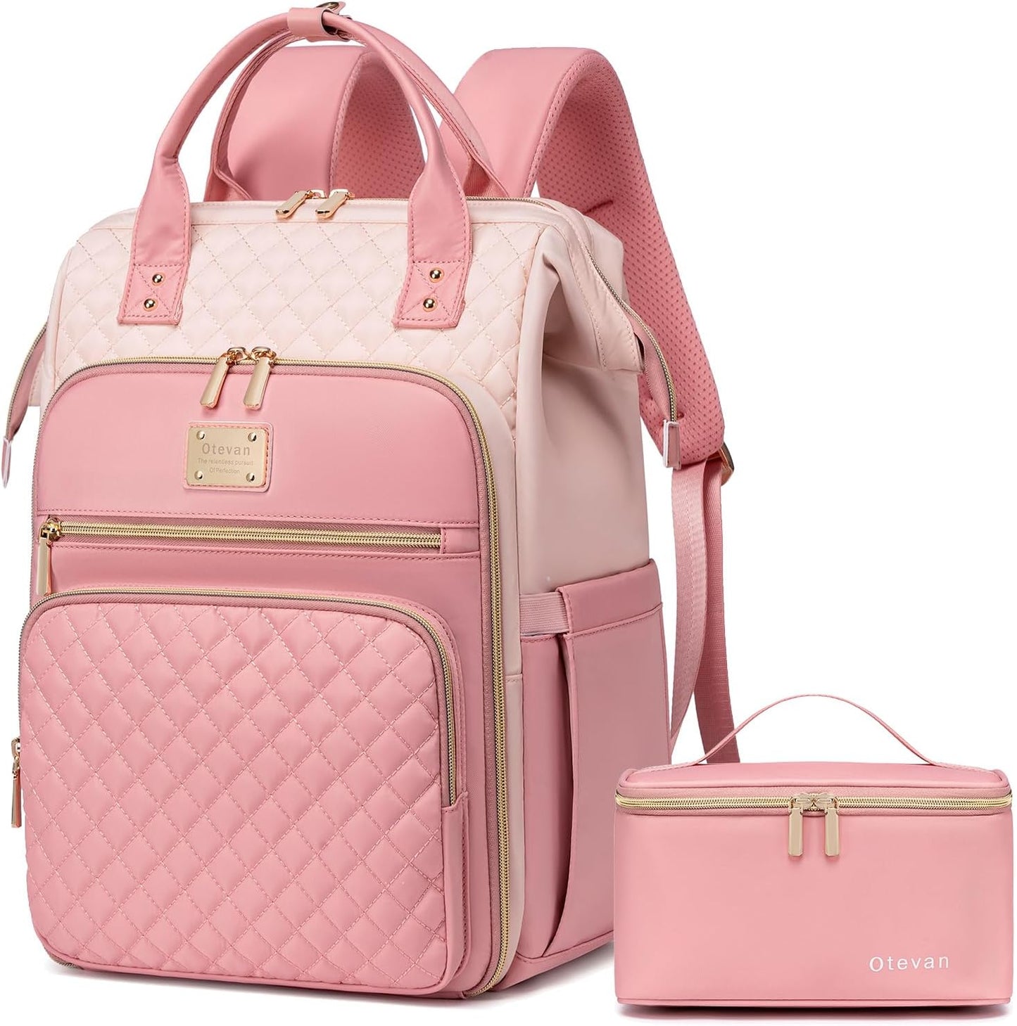 Lunch Backpack for Women with Insulated Cooler and Laptop Sleeve