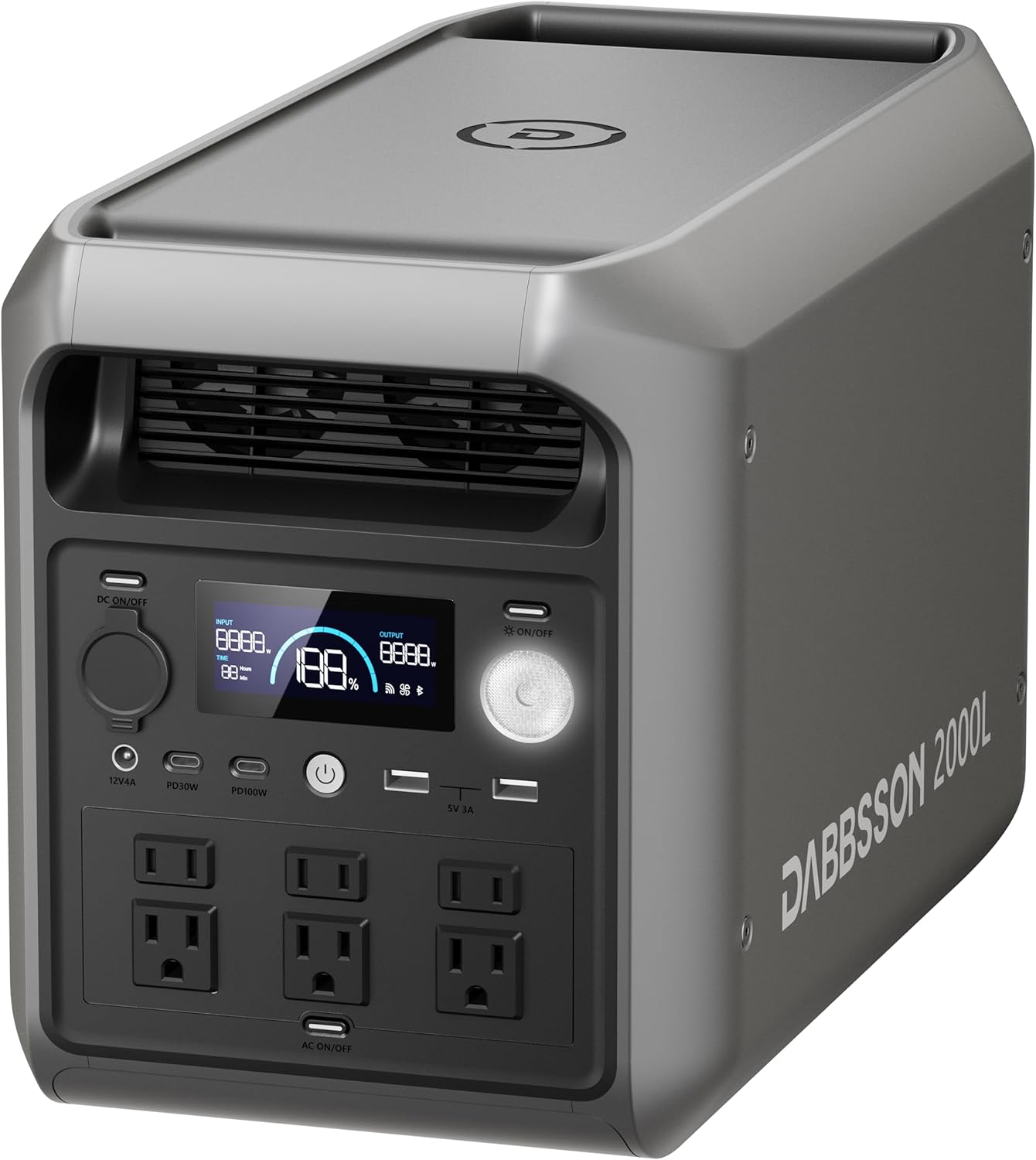 DABBSSON 2048Wh Portable Power Station for Camping & Home