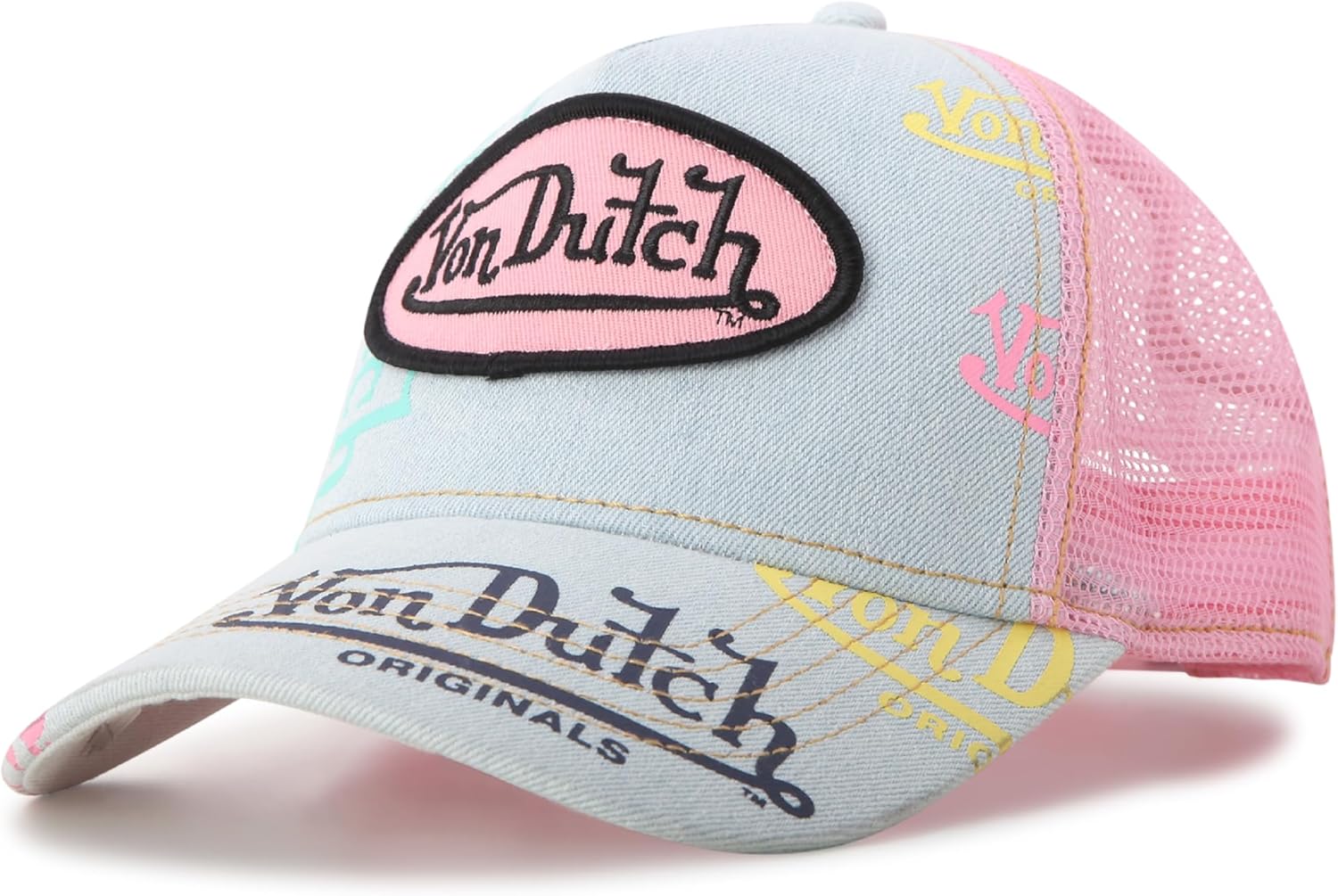 Von Dutch Monogram Trucker Cap - Retro Snapback for All