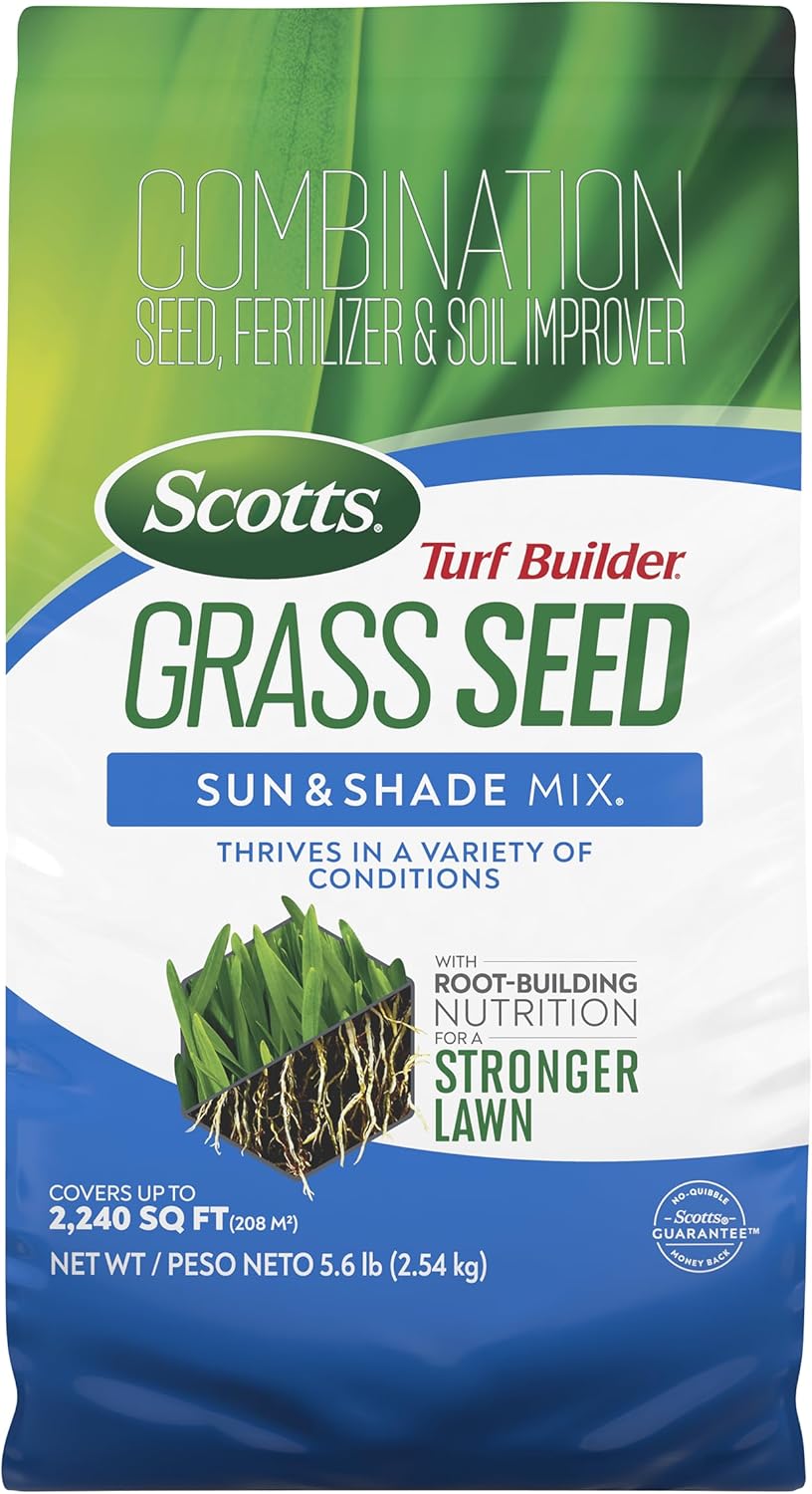 Scotts Turf Builder Grass Seed Sun & Shade Mix for Strong Lawns