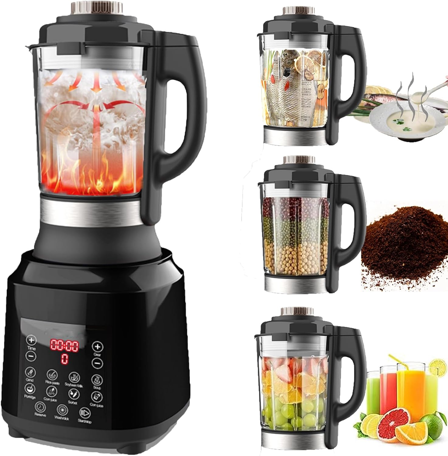 YPCOO 9-in-1 High-Speed Blender 1200W