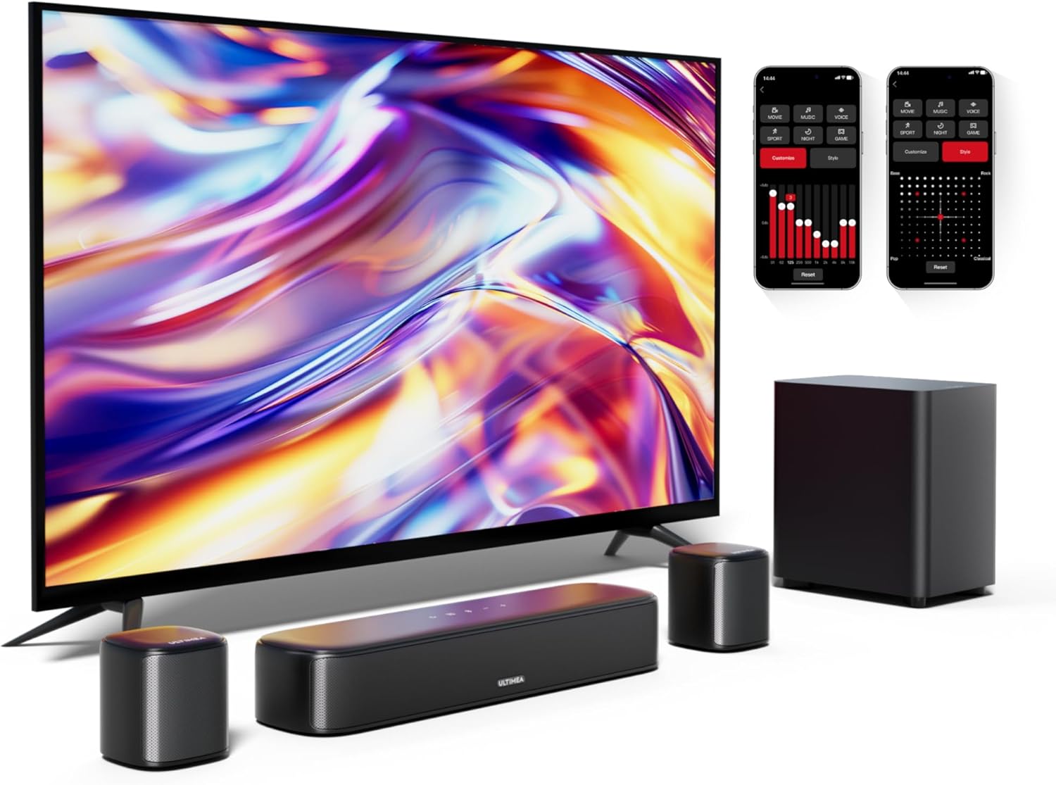 ULTIMEA Virtual Surround Sound Bar - 250W Power