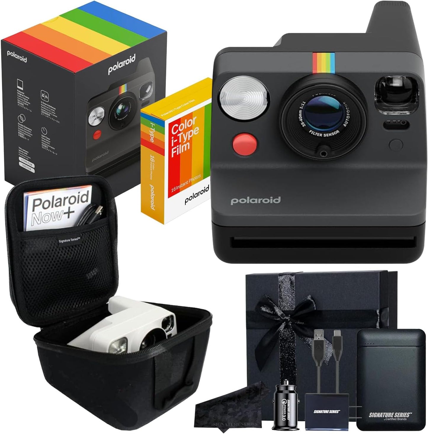 Polaroid Now 3rd Generation Instant Film Camera with Gift Bundle