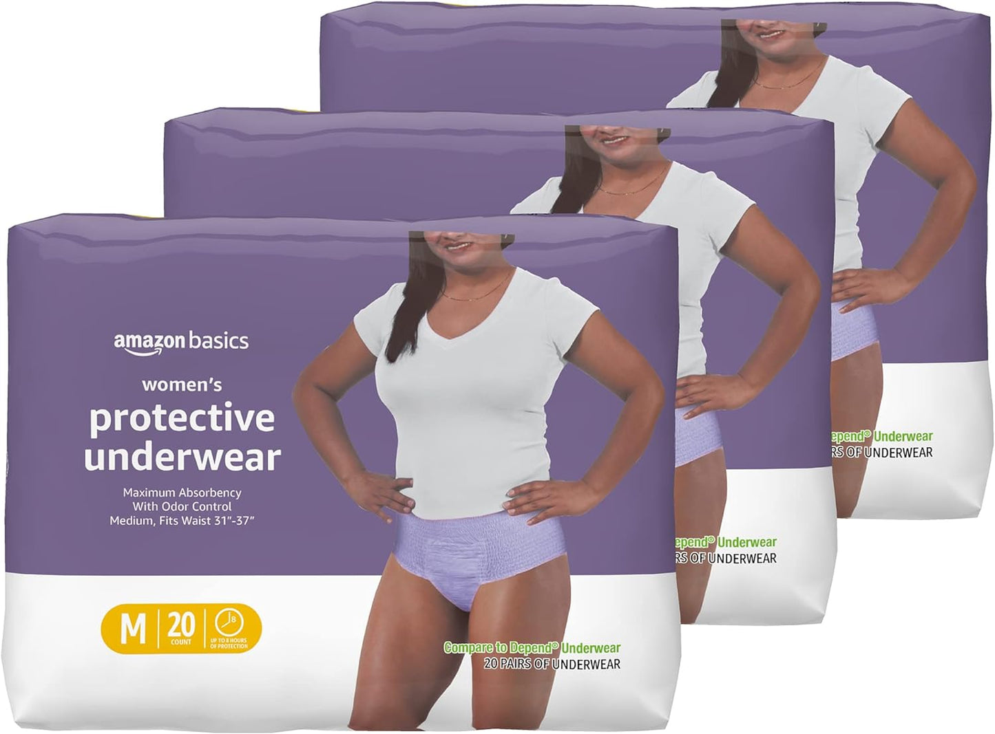 Maximum Absorbency Incontinence Underwear ~ Lavender Medium
