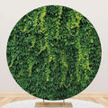 Greenery Round Backdrop 7.2x7.2FT - Ivy Wall Circle Photography