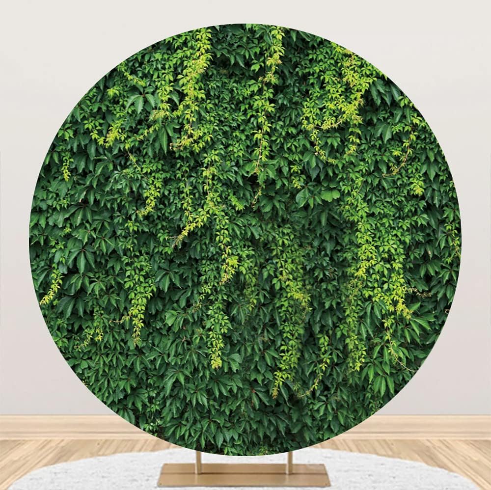 7.2x7.2FT Greenery Round Backdrop for Stunning Photography