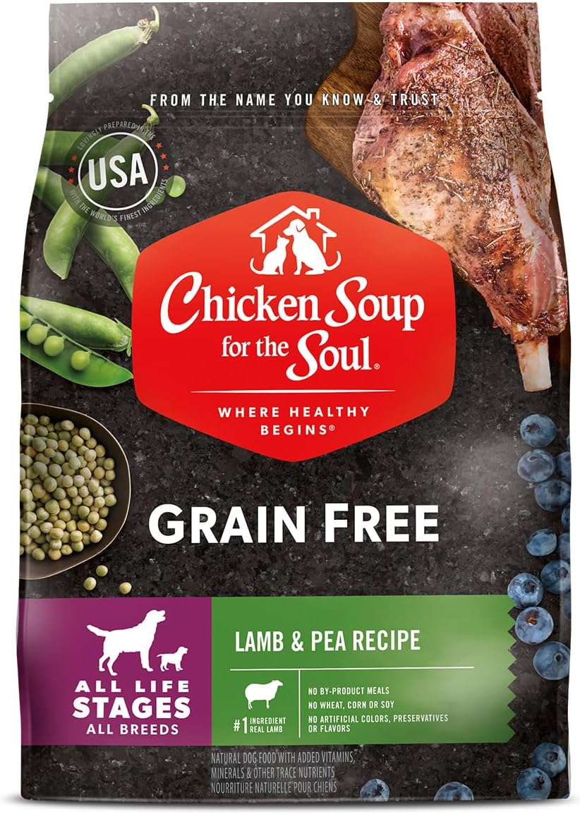 Premium Grain-Free Dry Dog Food with Real Lamb for All Life Stages